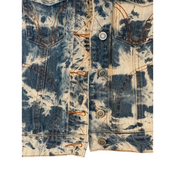 Thread & Supply Acid Wash Denim Vest Large - Picture 2 of 4